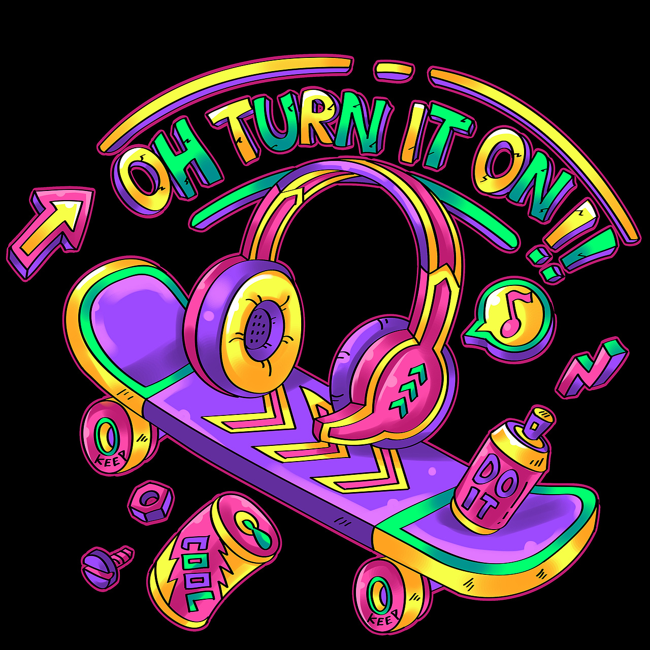 原创作品:涂鸦潮流图案