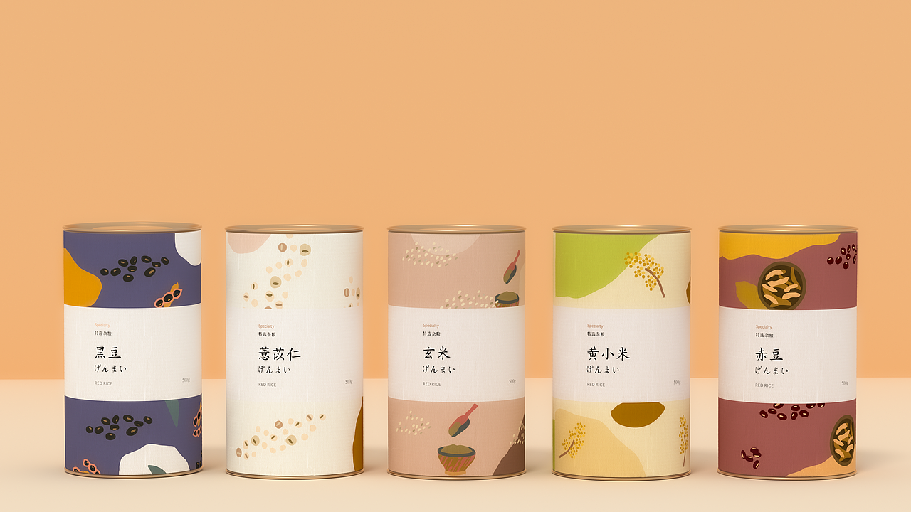粟仁™五谷杂粮包装设计（图ZMjUwMzI3NTQ4） - 包装 - 站酷设计师善恩设计工作室原创素材 - 站酷ZCOOL