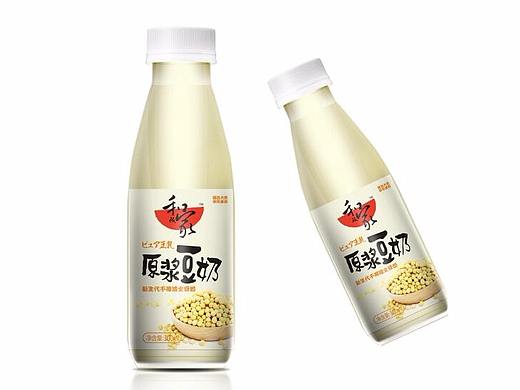 豆奶包装设计  饮料包装设计 豆奶 大豆 饮料包装瓶子 
