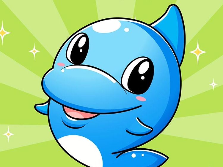 智慧家海豚吉祥物设计表情包制作卡通ip吉祥物形象设计