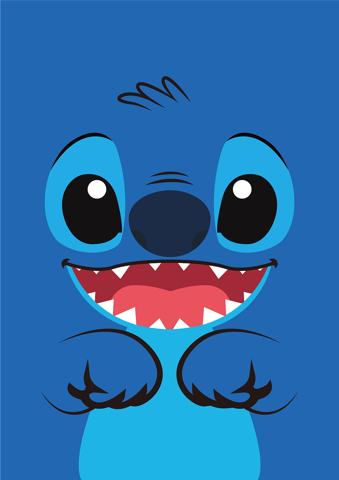 临摹喜欢的小可爱(史迪仔)(皮卡丘)