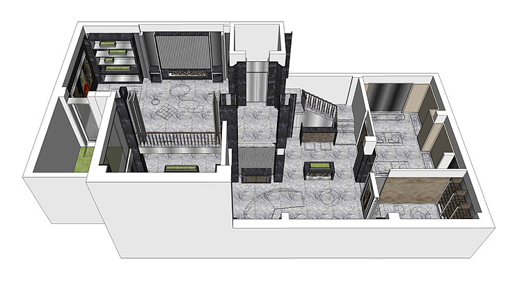 地下部分立体模型