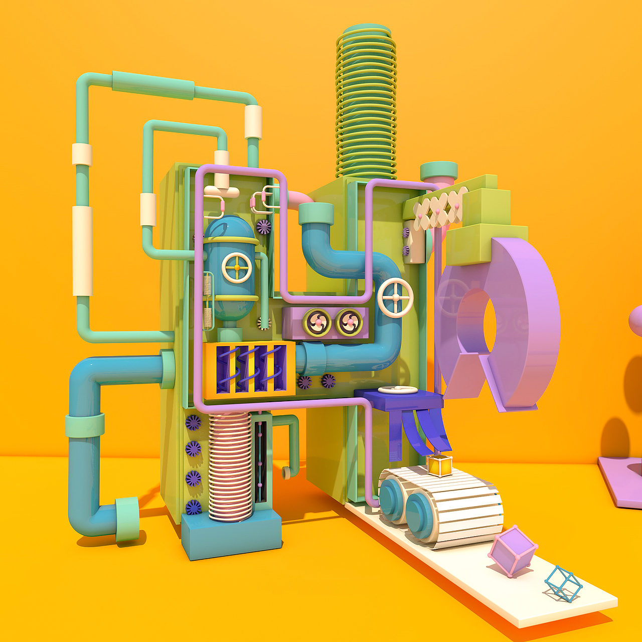 C4D_字体建模-HOT