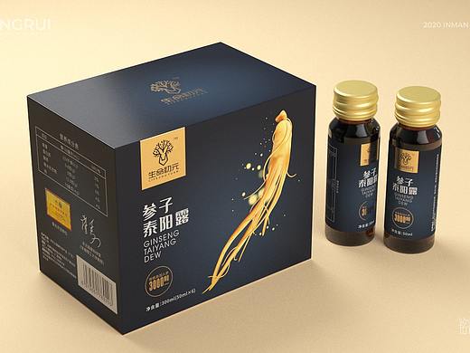 保健品包装设计男性保健饮品滋补产品©刘益铭原创作品