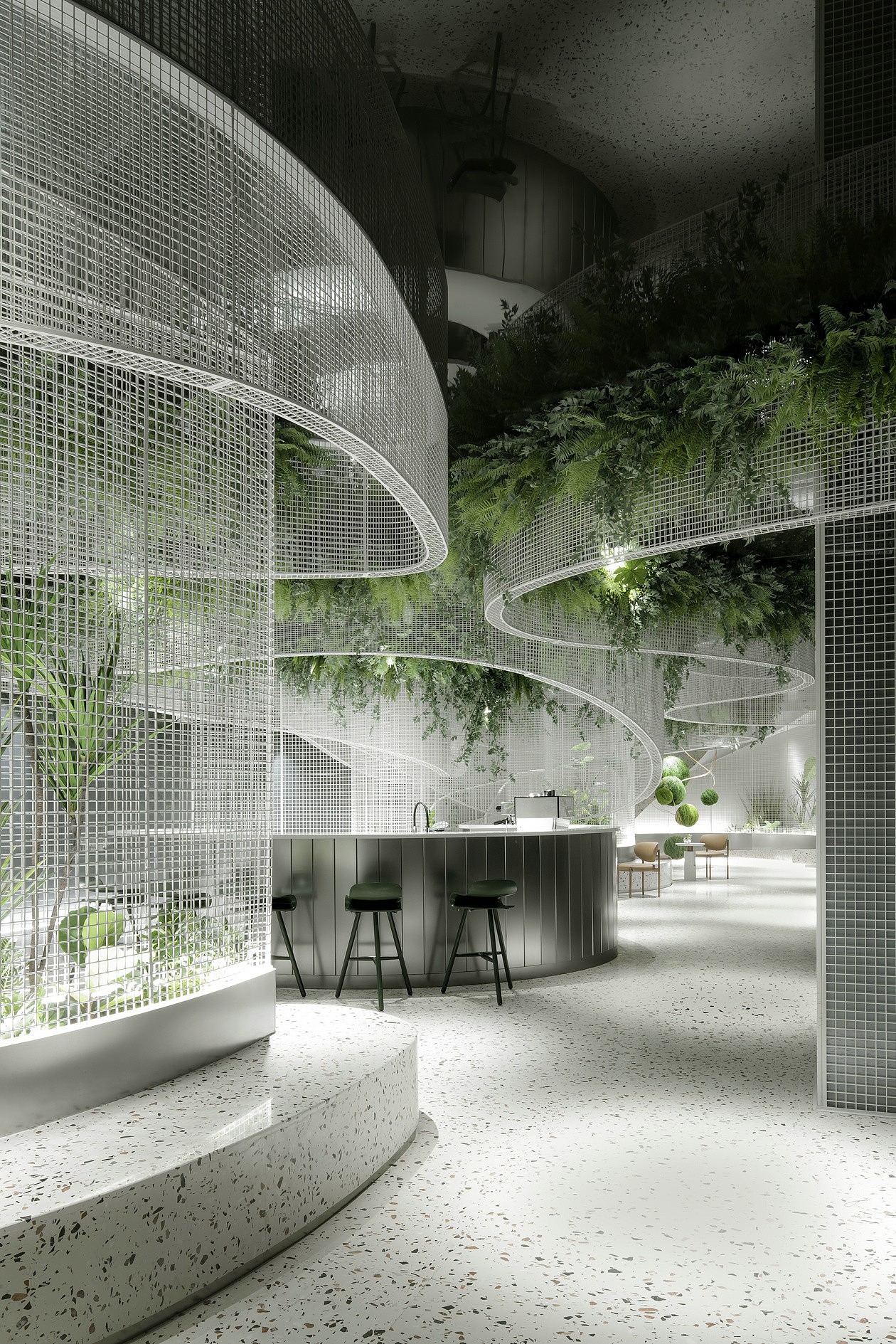 水上的白色花园 / 超现实主义咖啡馆打造城市记忆封面