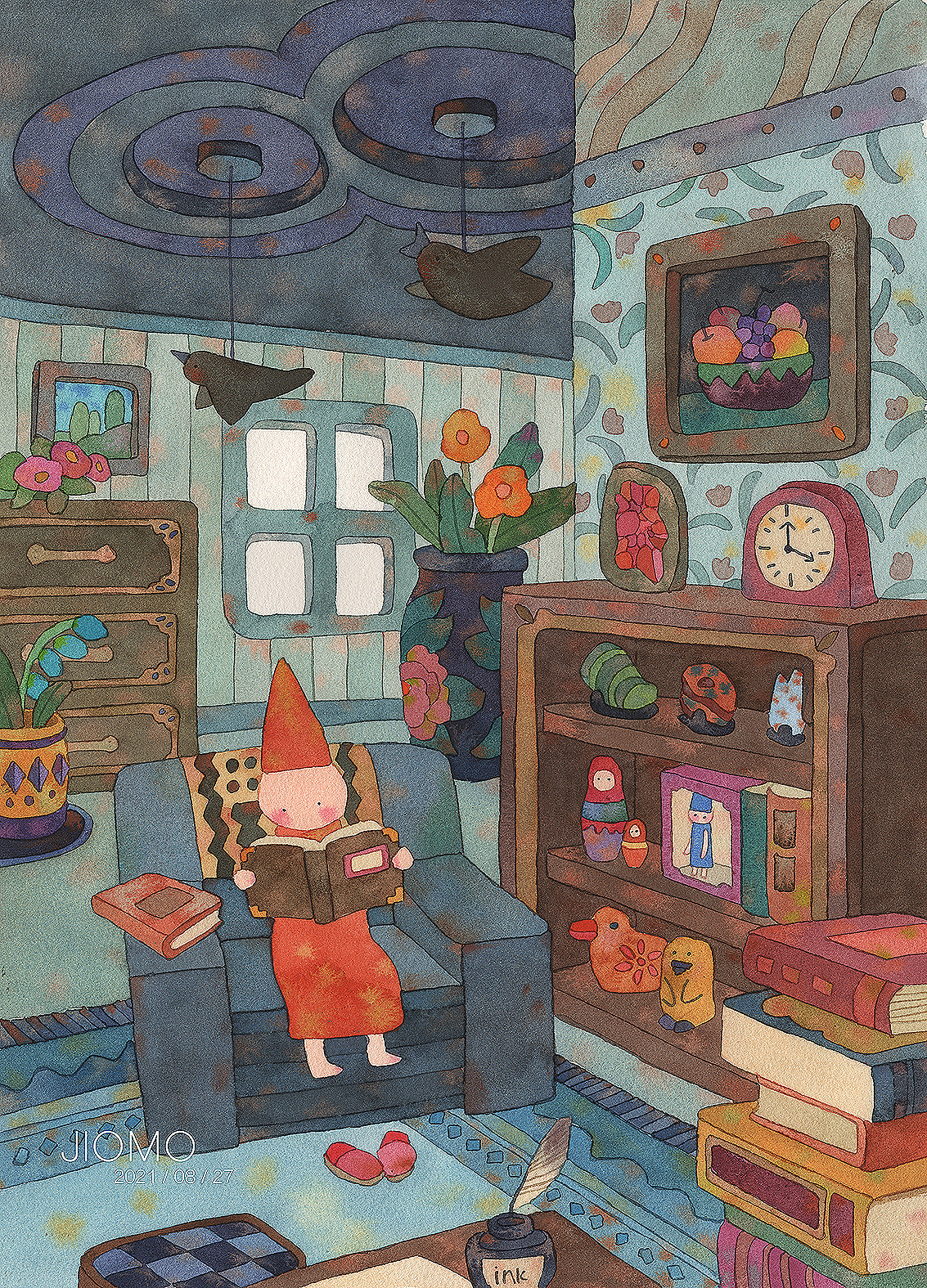 尖角帽-家|插画|商业插画|尖角帽 - 原创作品 - 站酷 (zcool)