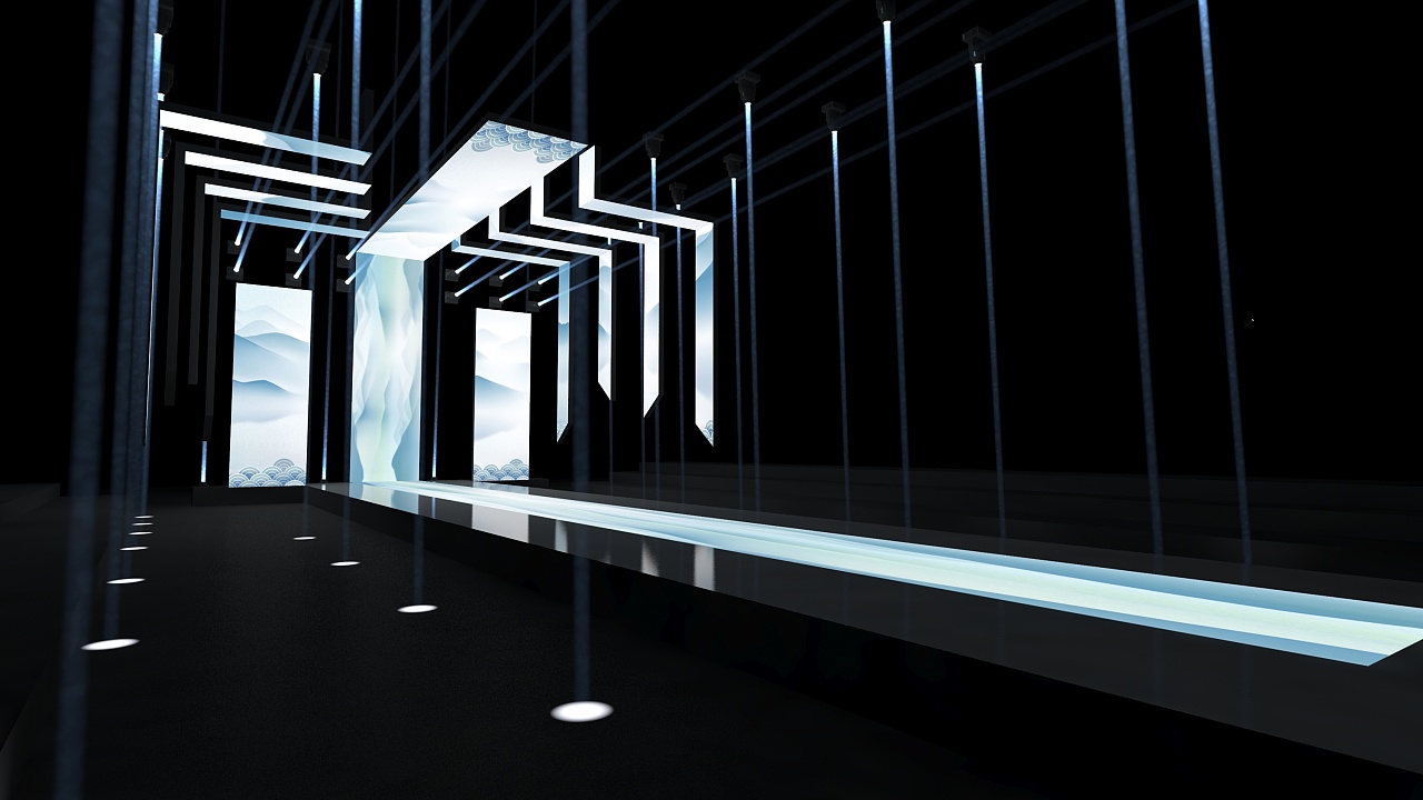 舞美设计大气简洁走秀