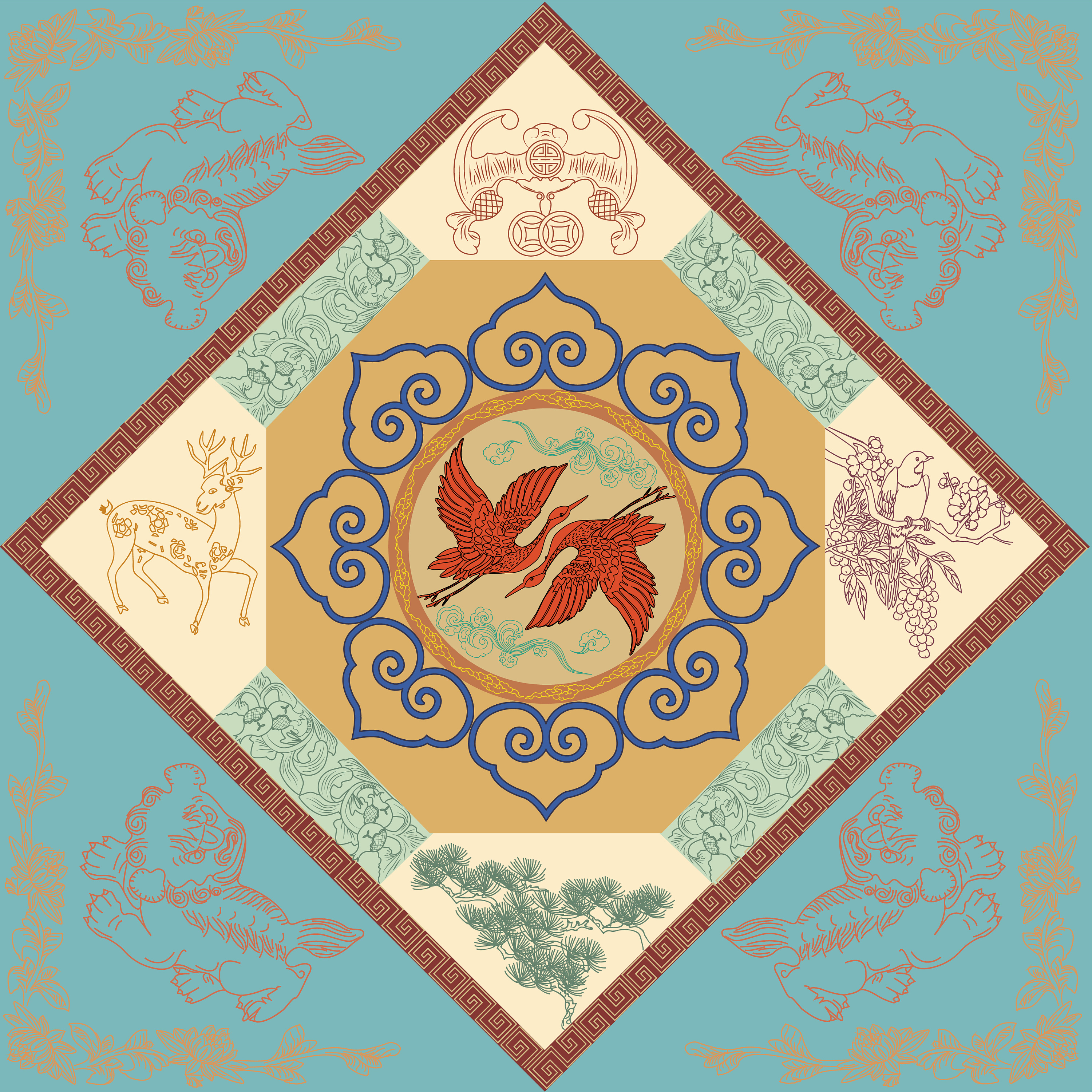 中国传统吉祥纹样|平面|图案|小李不想讲道理 - 原创作品 - 站酷