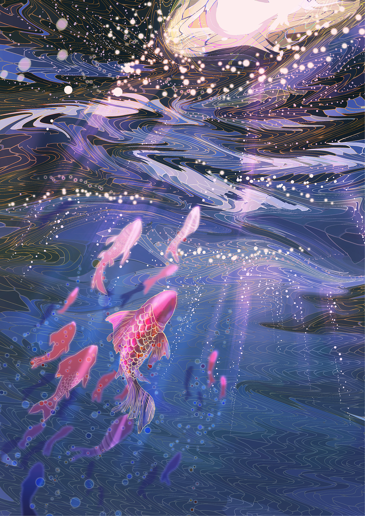 鱼和鸟（图ZMjY2NTA1ODg0） - 海报 - 站酷设计师爱宅的口菇原创素材 - 站酷ZCOOL