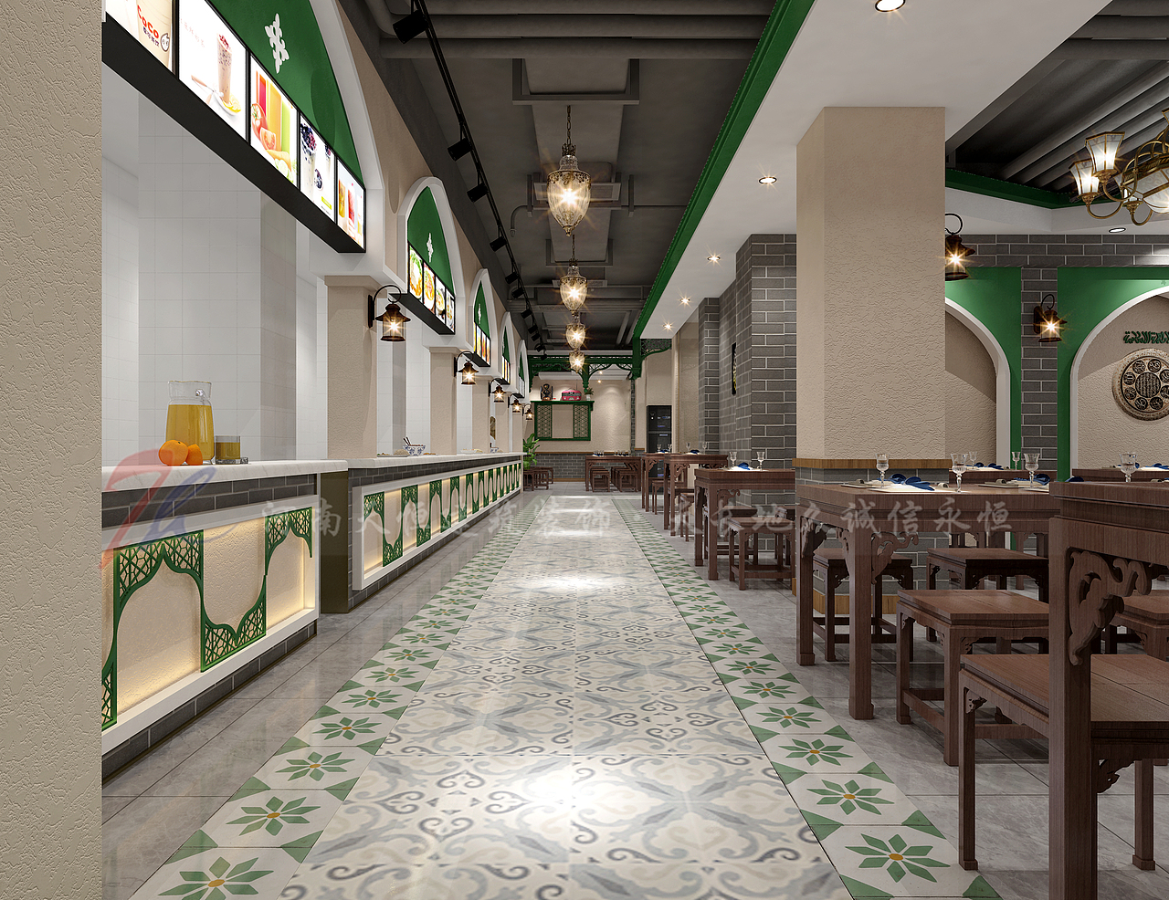 郑州餐饮店铺装修设计郑州特色餐厅装修设计案例展示