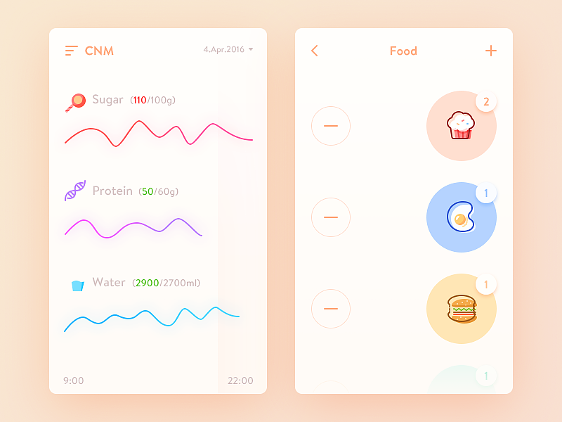 APP概念稿练习（图ZMTIwMjY3NjEy） - APP界面 - 站酷设计师z瑶瑶原创素材 - 站酷ZCOOL