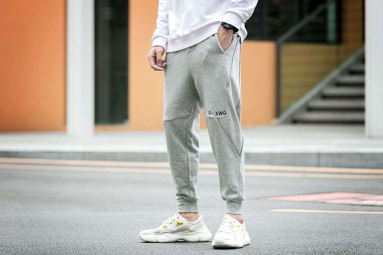 男装裤子 外景拍摄 模特摄影