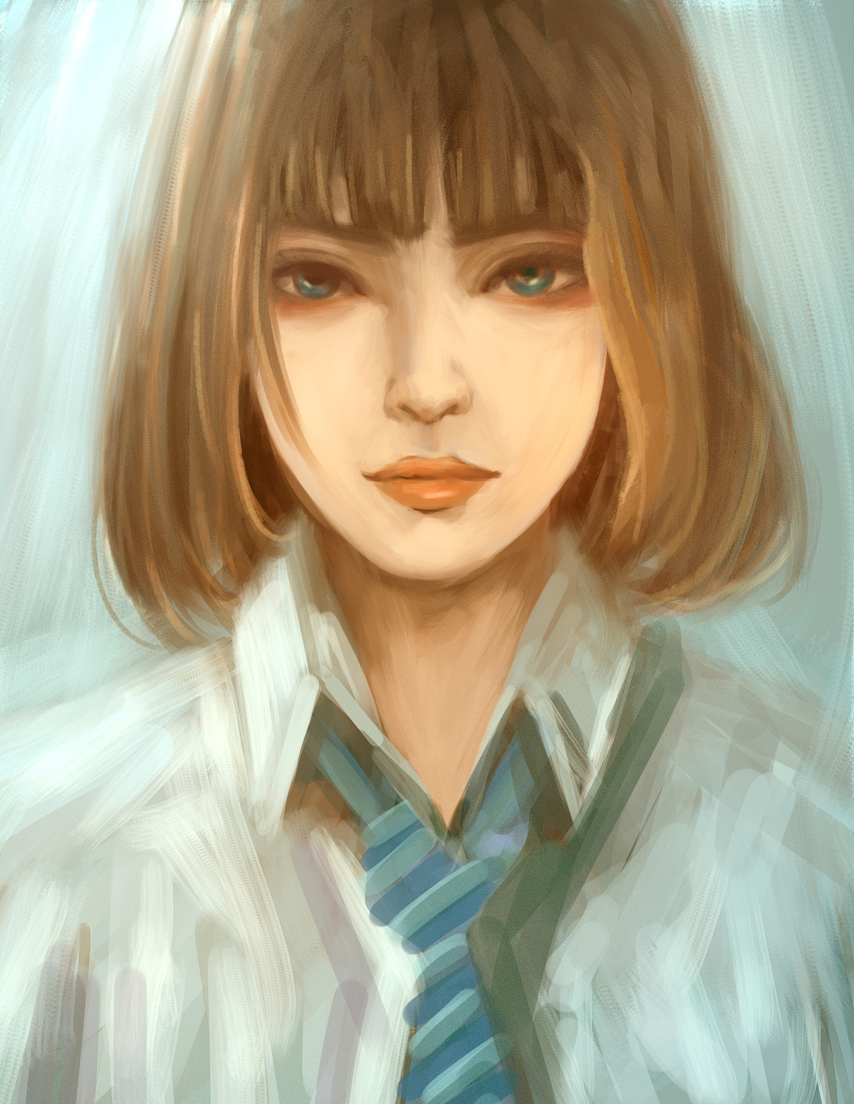 人像板繪（图ZMjE4MDMxNzM2） - 艺术插画 - 站酷设计师張金輝原创素材 - 站酷ZCOOL