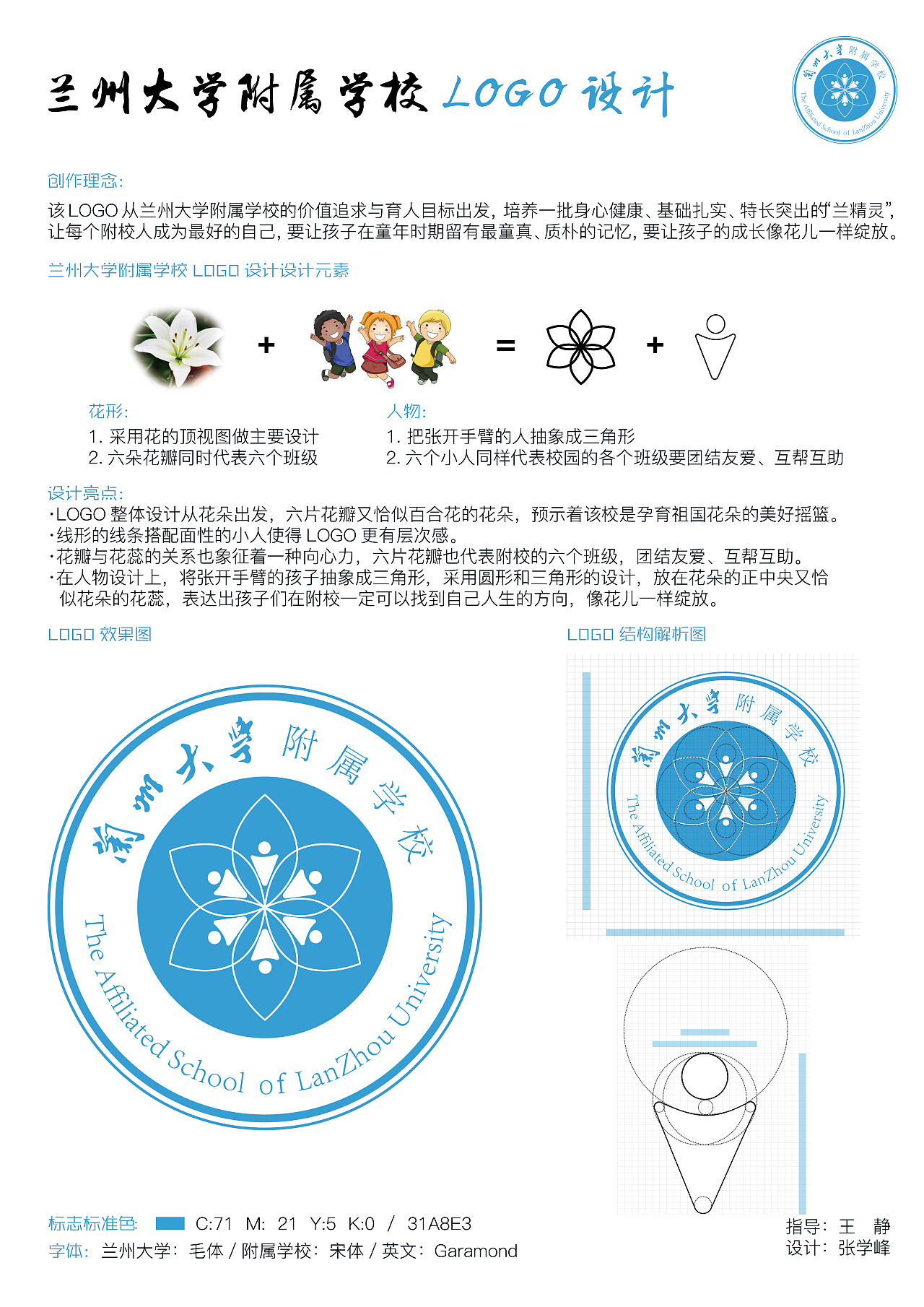 学校吉祥物标志设计