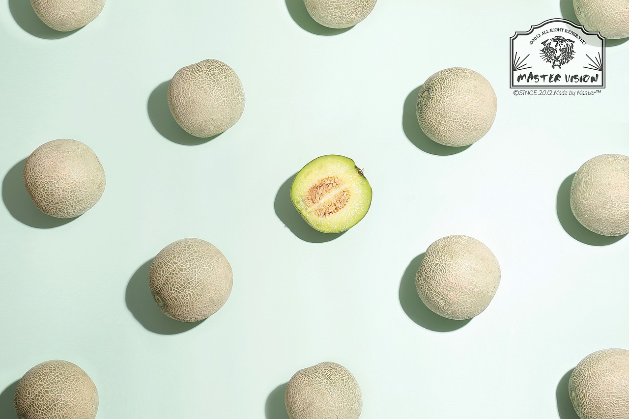 乐乐茶青玫珑创意拍摄【网纹瓜、哈密瓜】上海魔摄视觉