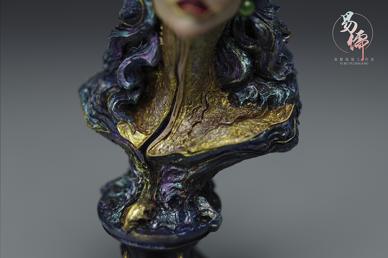 《女妖胸像》涂装展示（图ZMjg3MTE2NDY4） - 手办/模玩 - 站酷设计师易儒涂装原创素材 - 站酷ZCOOL