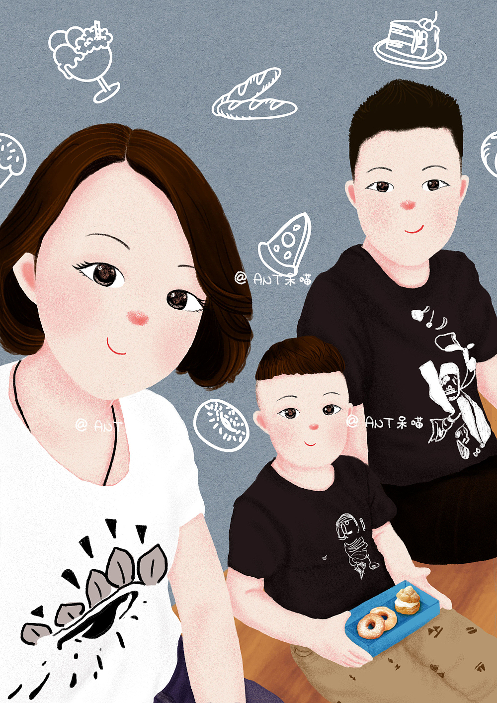 人像插画（图ZNzg1NDIyNjA=） - 商业插画 - 站酷设计师呆喵插画原创素材 - 站酷ZCOOL