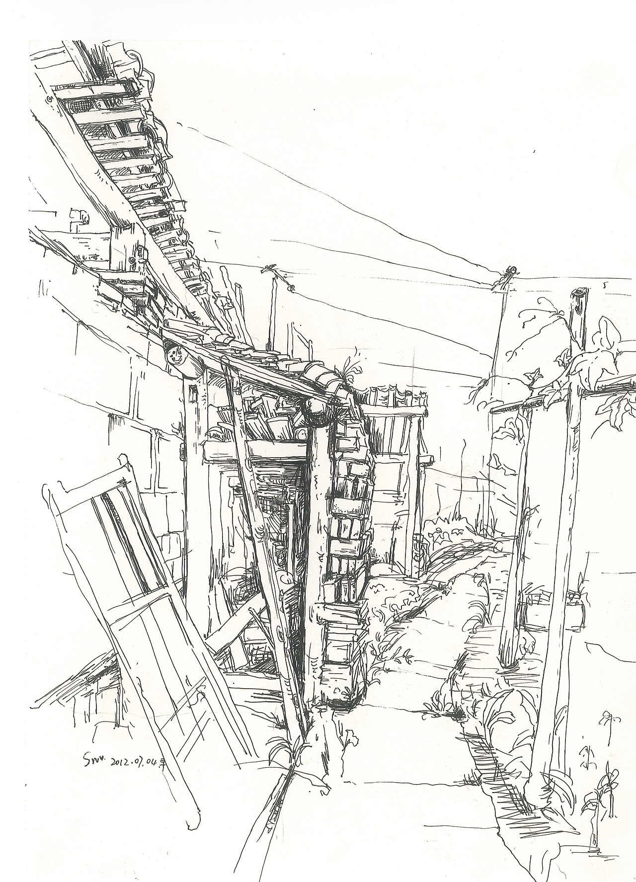 婺源--速写写生