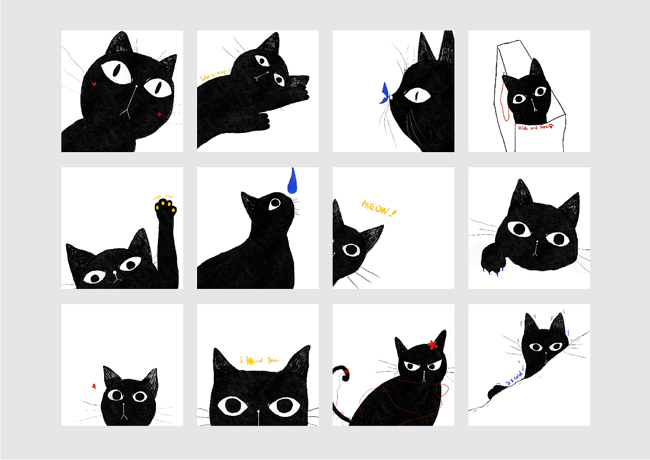 Black Cat Calendar 2020（圖ZMjA3MjQyMzQ4） - 其他平面 - 站酷設(shè)計(jì)師xinpingli原創(chuàng)素材 - 站酷ZCOOL