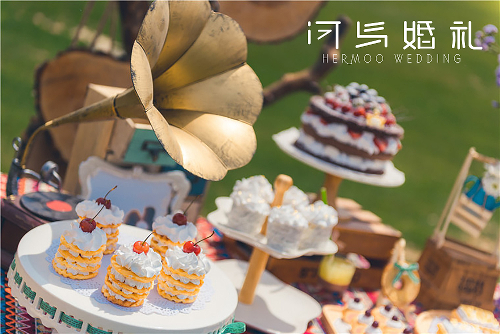 河马婚礼｜户外婚礼（绿色＋金色）（图ZMTM4NjEzMjEy） - 人文/纪实摄影 - 站酷设计师河马婚礼原创素材 - 站酷ZCOOL