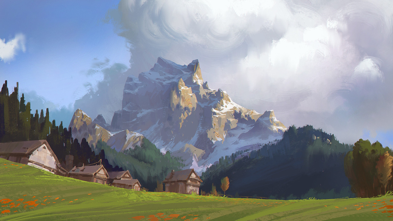 写生风景。（图ZMTAyOTI2NTcy） - 游戏原画 - 站酷设计师绘画的苏航原创素材 - 站酷ZCOOL