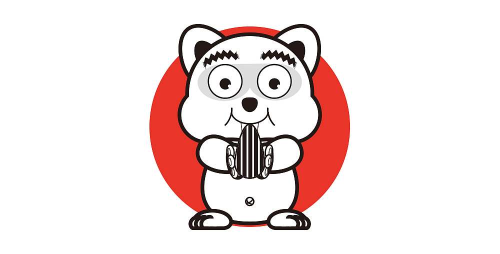 仓鼠形象IP设计 四视图