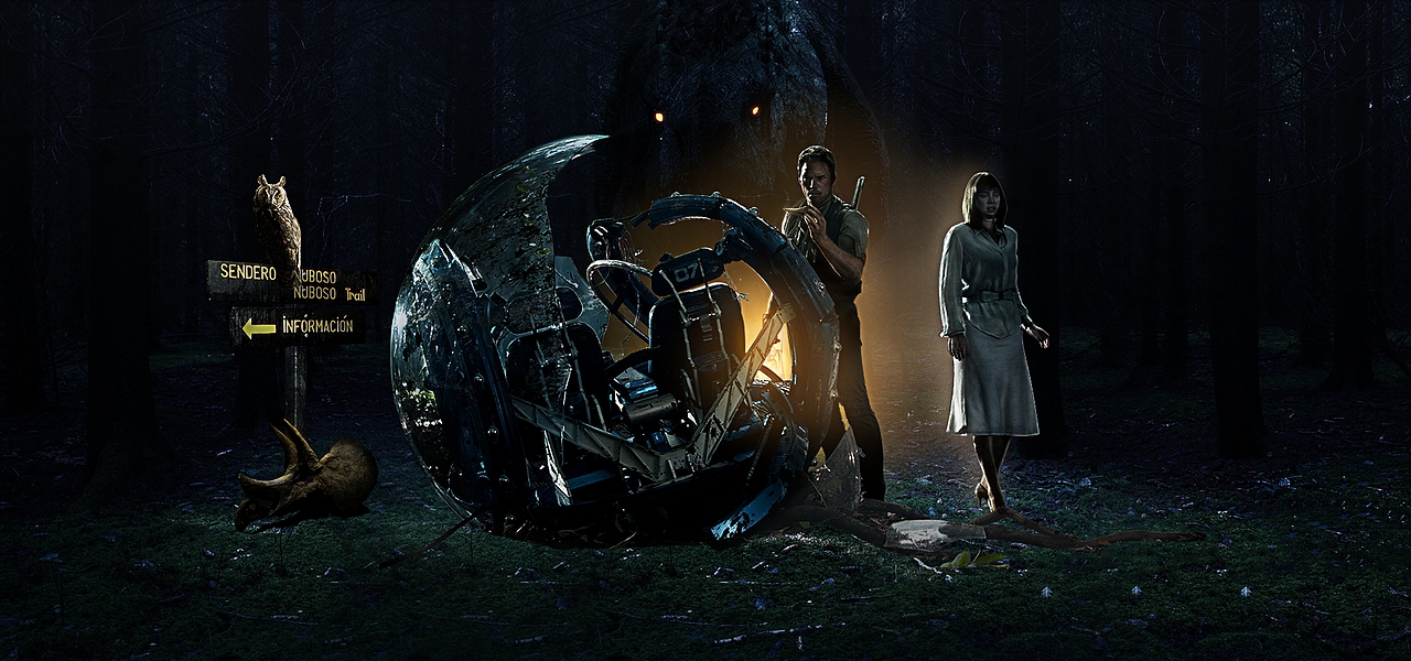 临摹练习——侏罗纪世界海报合成（图ZMTEzNDQzMDQ0） - 海报 - 站酷设计师吃货害怕饿梦原创素材 - 站酷ZCOOL