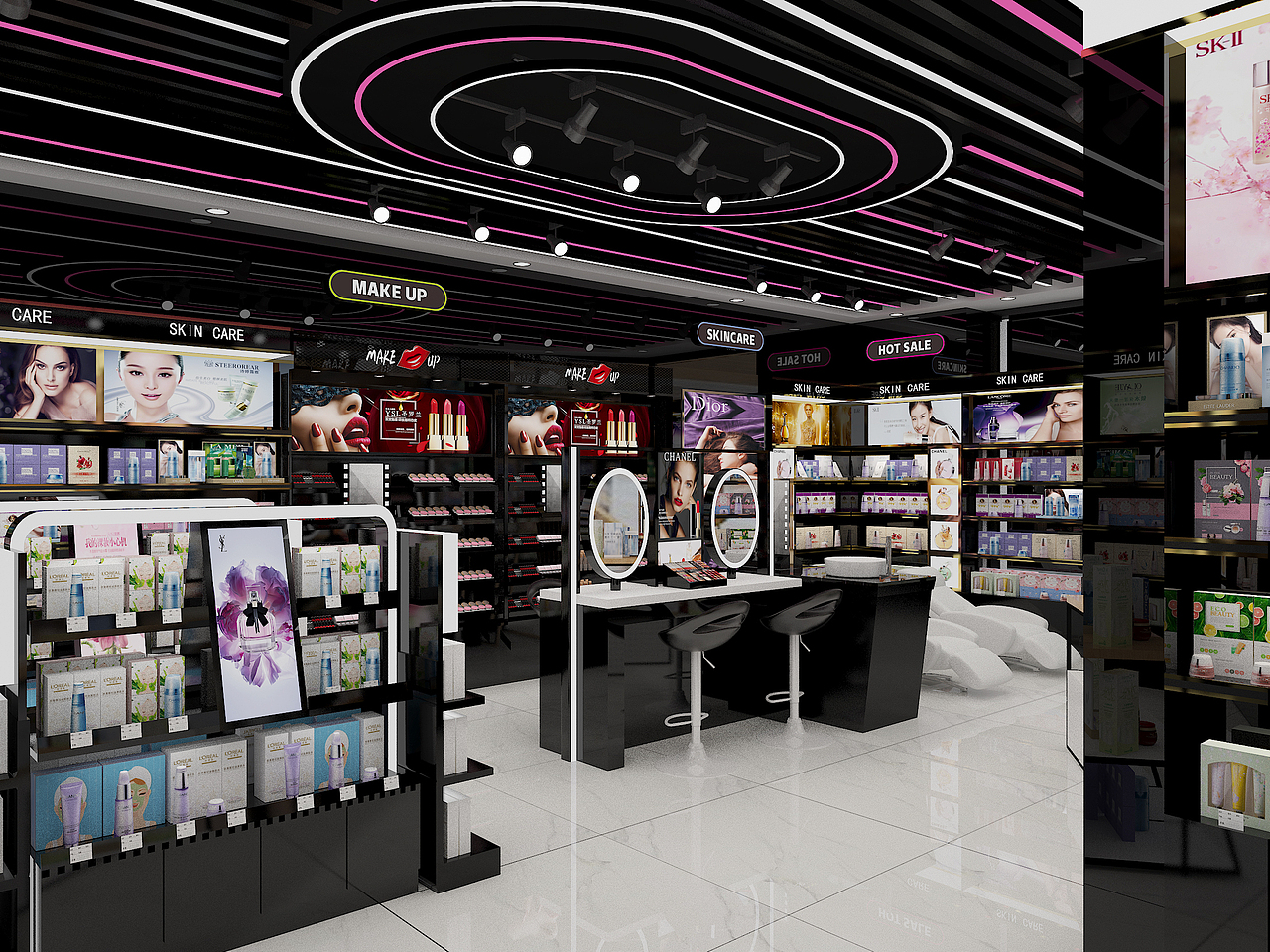 赞玛氏进口美妆效果图