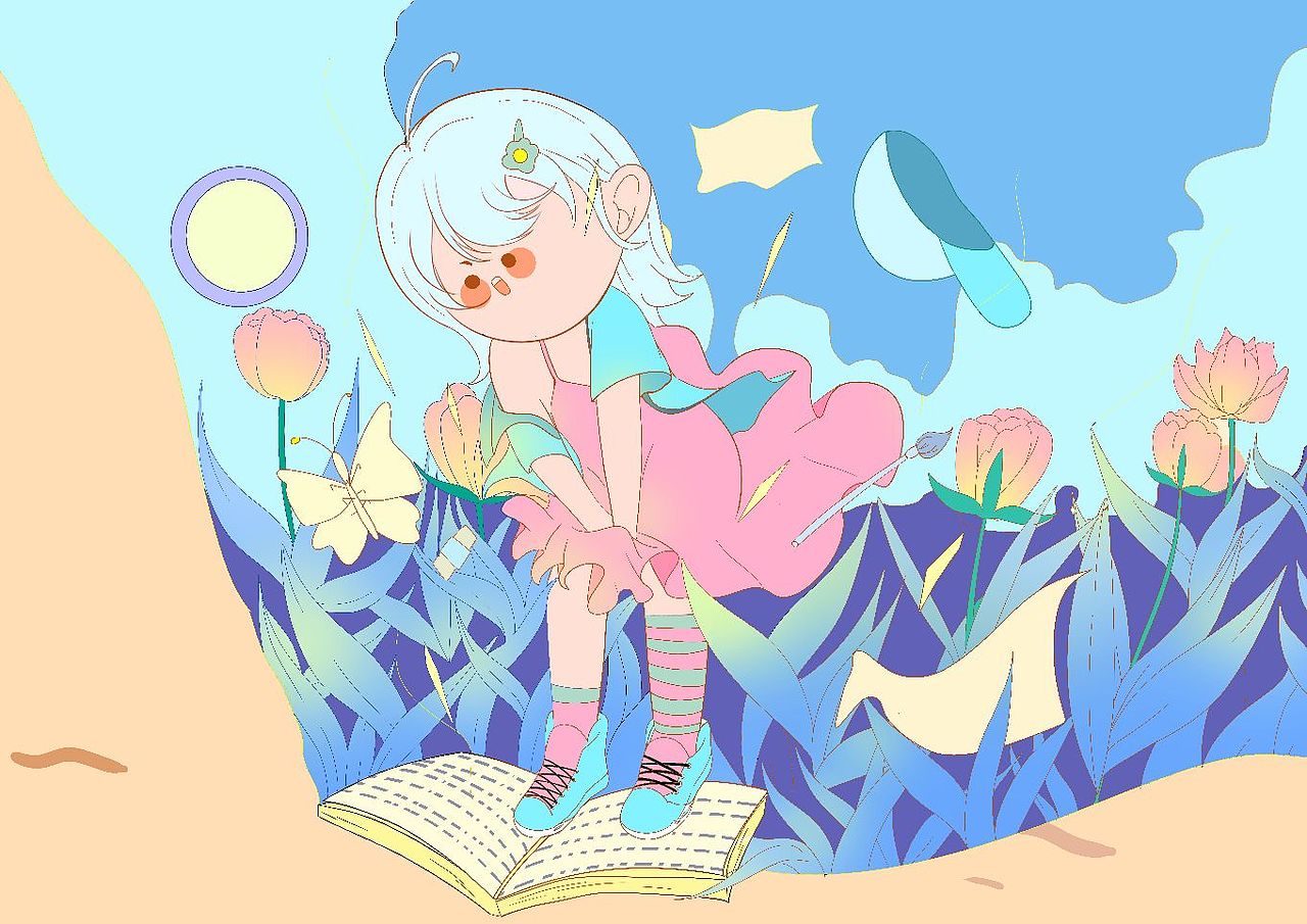 个人练习,画风是参考别人的