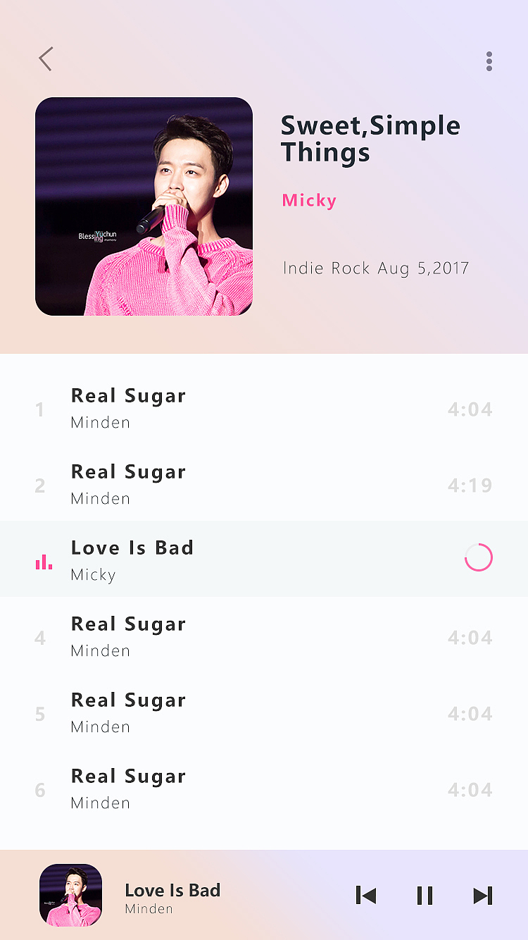 音乐界面练习（图ZOTIyNjU0ODQ=） - APP界面 - 站酷设计师橙子味儿的原创素材 - 站酷ZCOOL