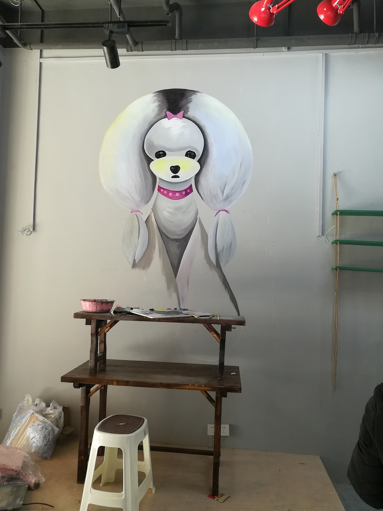 南京墙绘价格宠物店涂鸦 南京墙体彩绘1