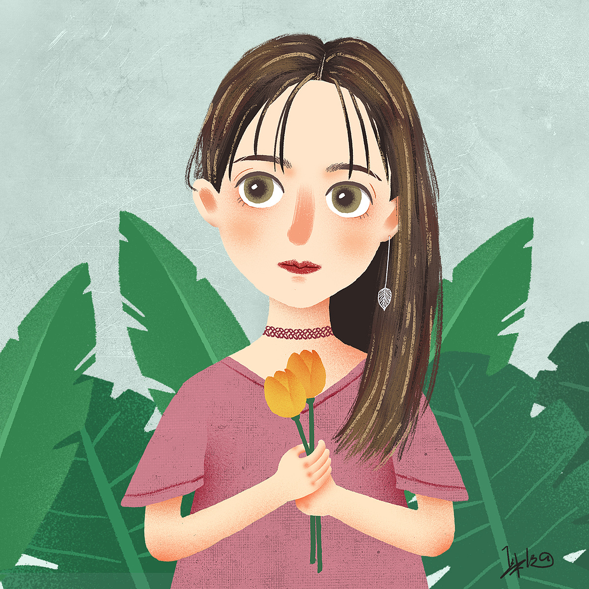 人物插画（图ZMTU0MjY1Mjcy） - 商业插画 - 站酷设计师YiYi聂原创素材 - 站酷ZCOOL
