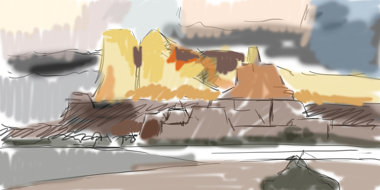    自学数位板练习作画