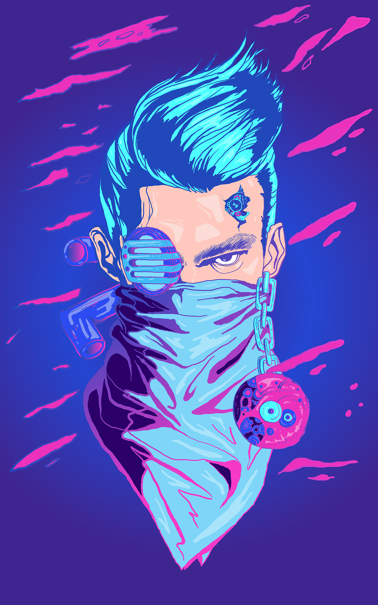 插画-朋克少年|插画|商业插画|三原色rgb - 原创作品 - 站酷 (zcool)