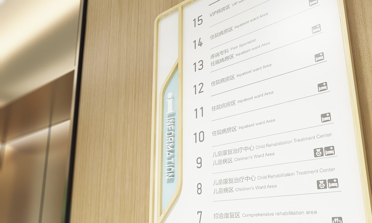 瑞斯医院导视系统效果图