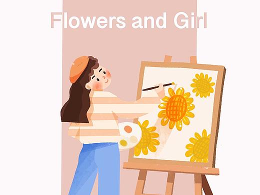 女孩与花的故事(9P)