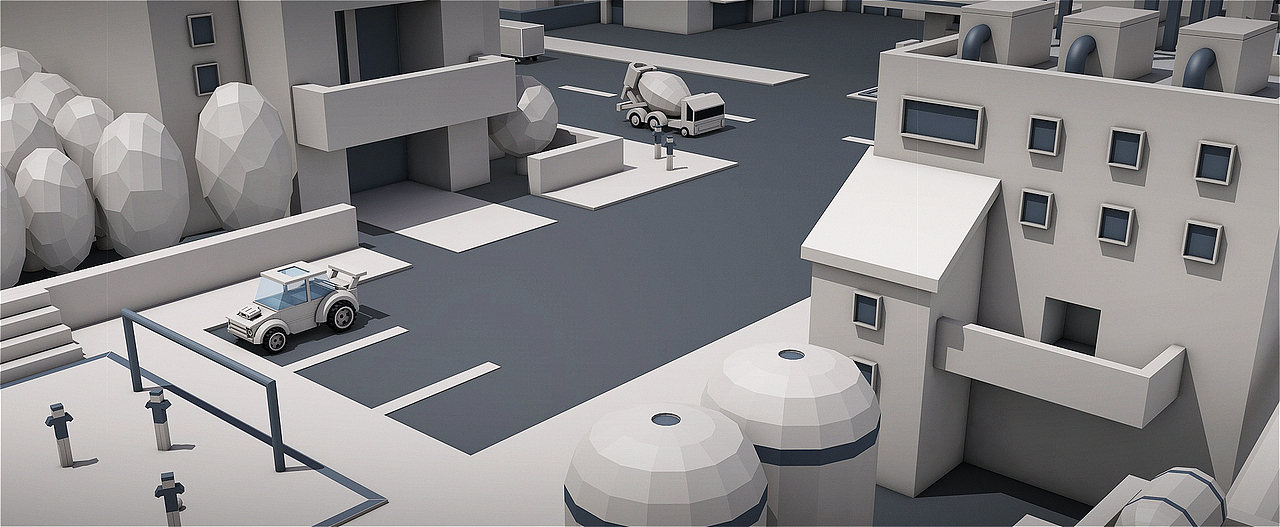 Low-Poly-扁平化-（临摹）卡通城市-大场景（图ZMzg2NzI1NTY=） - 机械/交通 - 站酷设计师Alpha一antia原创素材 - 站酷ZCOOL