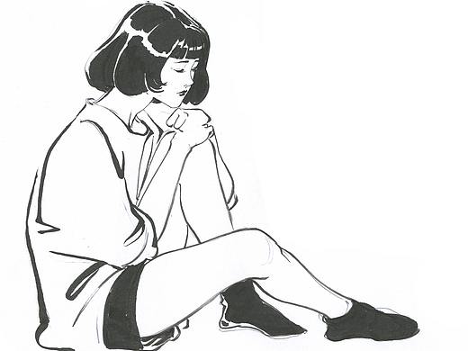 速写妹子