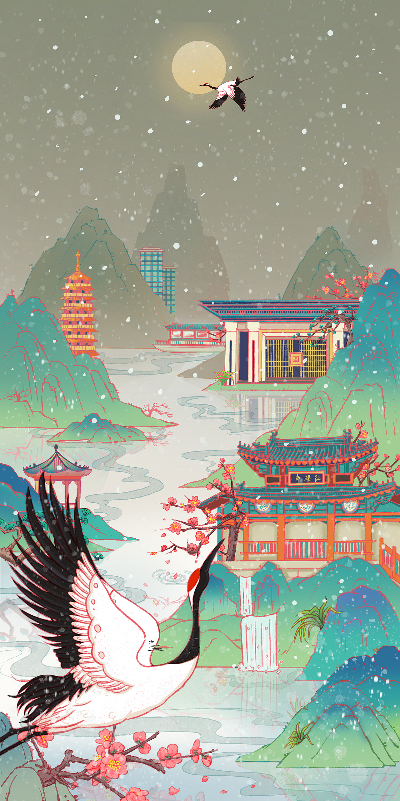 ipad国风练习稿（图ZMjgxNzMxNTQw） - 商业插画 - 站酷设计师咪咪是个邋遢鬼原创素材 - 站酷ZCOOL