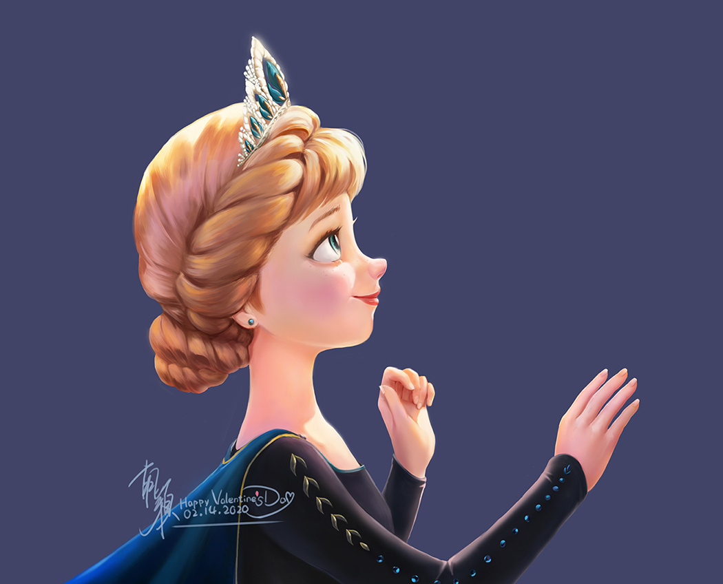 情人节快乐!【厚涂】冰雪奇缘2_安娜&克里斯托弗