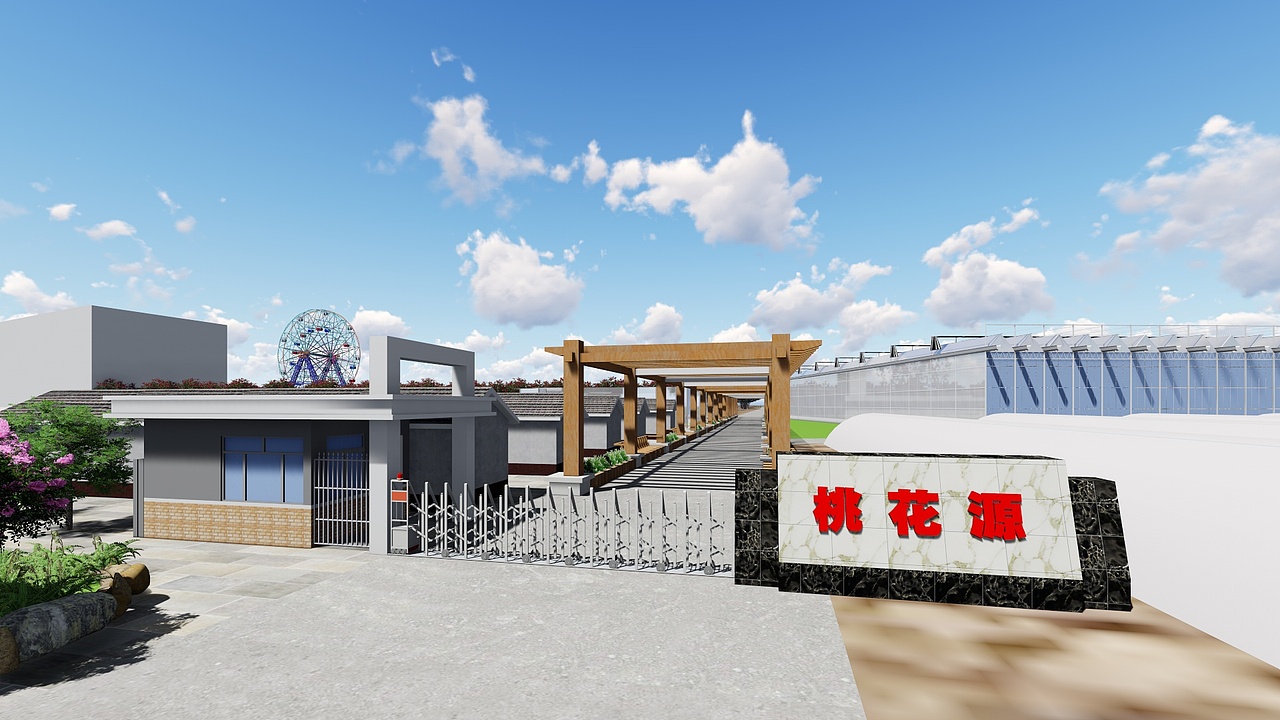 邯郸桃花源观光园（图ZMjE3MDUyNDUy） - 场景 - 站酷设计师琦琦的爸爸是超人原创素材 - 站酷ZCOOL
