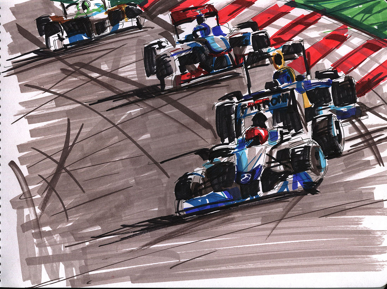 马克笔速写（图ZNjc3MTYw） - 商业插画 - 站酷设计师A_BB原创素材 - 站酷ZCOOL