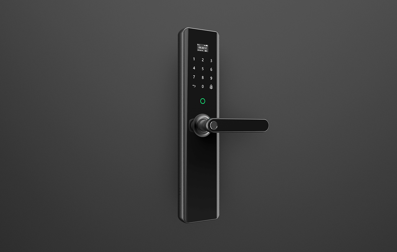 一款智能指纹锁外观设计（图ZMjQ1NjI2MTk2） - 电子产品 - 站酷设计师蓝蜻蜓设计原创素材 - 站酷ZCOOL