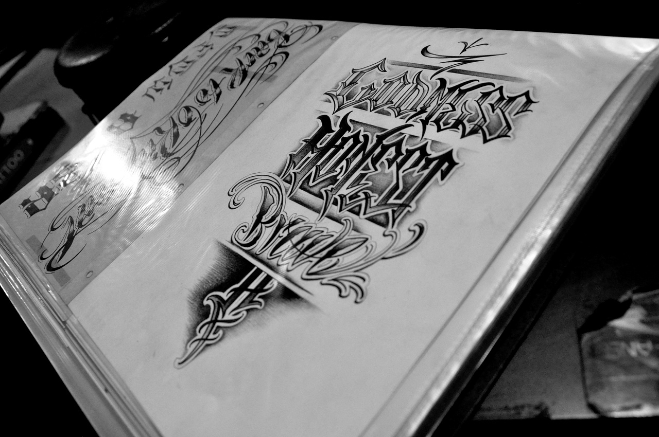 奇卡诺花体字 原创设计 bto tattoo 原 刺青