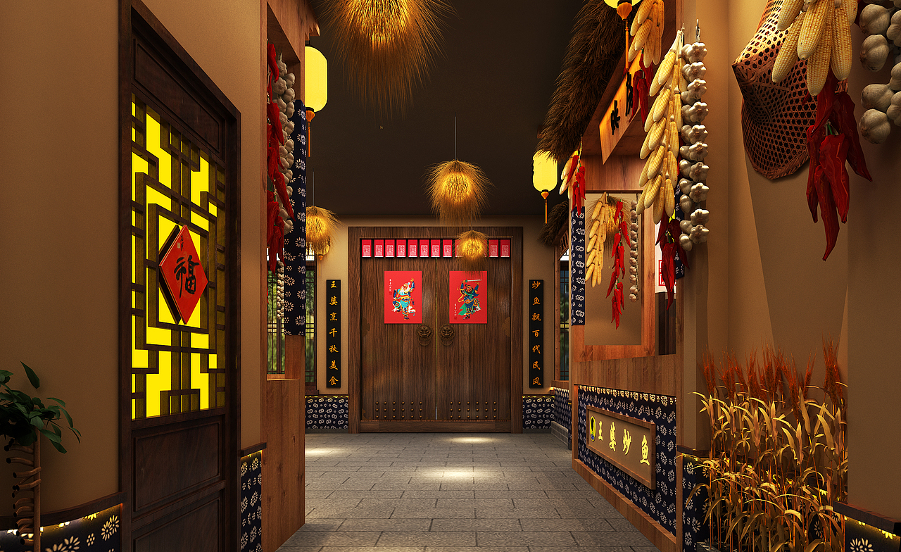 300平米餐饮设计（图ZMjQ5NzgzMjgw） - 酒店餐饮设计 - 站酷设计师滨州创拓设计原创素材 - 站酷ZCOOL