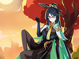 原神闲云头像绘画