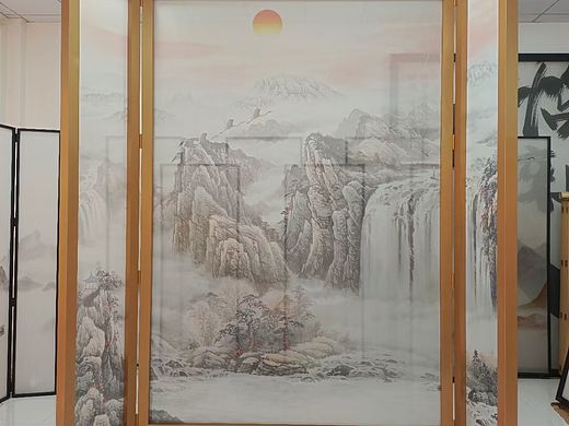 新中式设计搭配灯屏方案也有了轻奢的味道