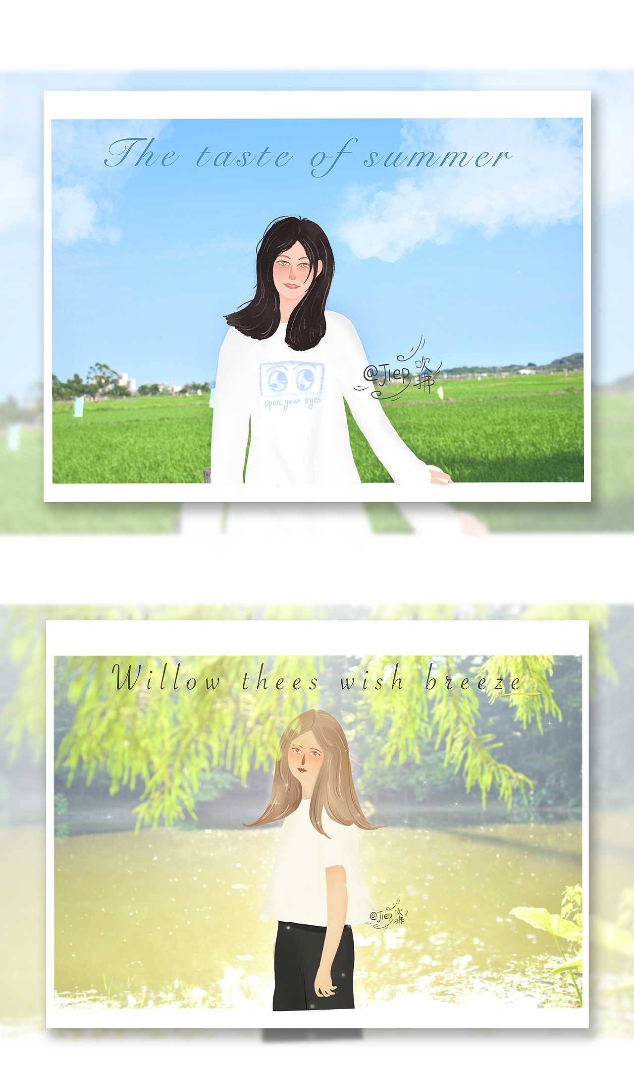 上半年的iPad插画练习-将照片转为插画（图ZMjE1MDI0NzYw） - 创作习作 - 站酷设计师jp无糖小花原创素材 - 站酷ZCOOL