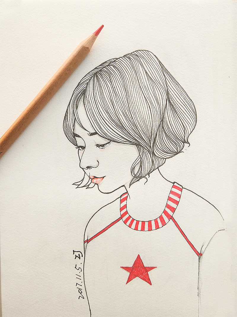 涂鸦小绘本——beautiful girl（图ZOTY3NjcxNDA=） - 创作习作 - 站酷设计师猪小静原创素材 - 站酷ZCOOL