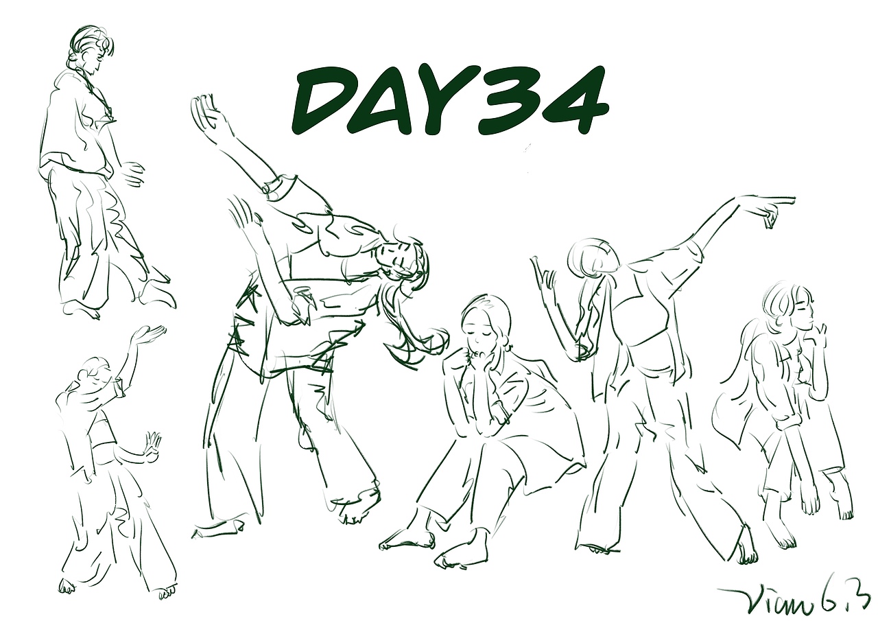 小零君60天人物速写打卡（图ZMjU5MjQ5MTQw） - 创作习作 - 站酷设计师Vvviannn原创素材 - 站酷ZCOOL